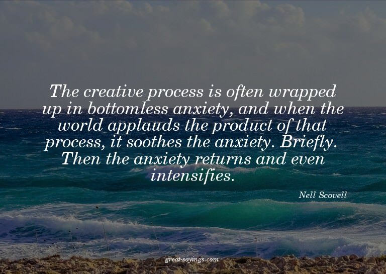 The creative process is often wrapped up in bottomless