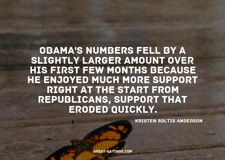 Obama's numbers fell by a slightly larger amount over h