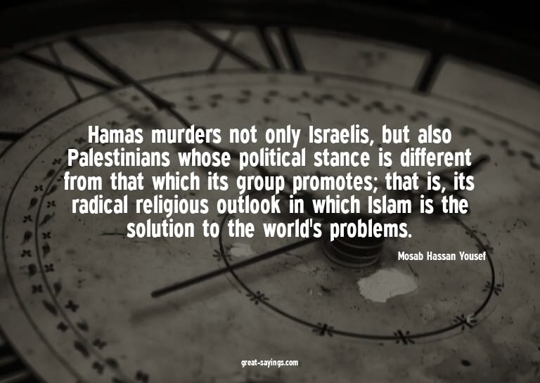 Hamas murders not only Israelis, but also Palestinians