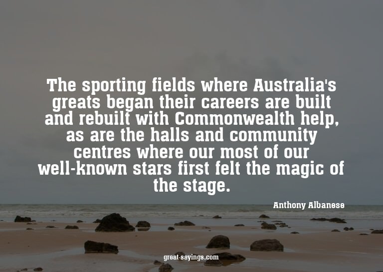 The sporting fields where Australia's greats began thei