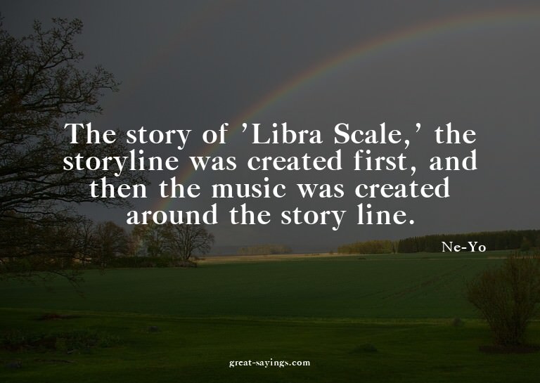 The story of 'Libra Scale,' the storyline was created f