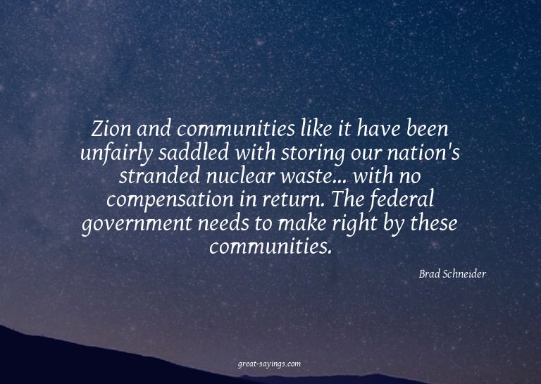Zion and communities like it have been unfairly saddled