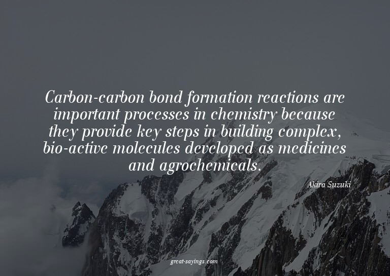Carbon-carbon bond formation reactions are important pr