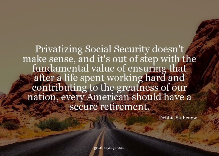 Privatizing Social Security doesn't make sense, and it'