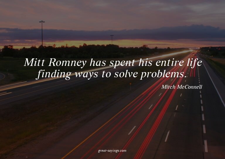 Mitt Romney has spent his entire life finding ways to s