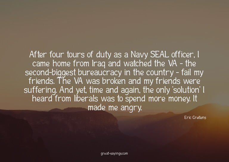 After four tours of duty as a Navy SEAL officer, I came