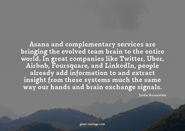 Asana and complementary services are bringing the evolv