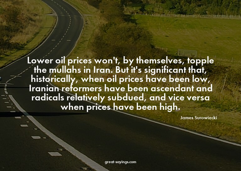 Lower oil prices won't, by themselves, topple the mulla