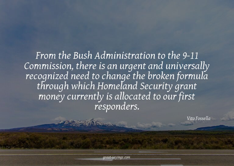 From the Bush Administration to the 9-11 Commission, th