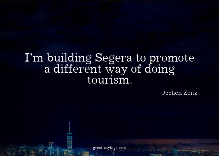 I'm building Segera to promote a different way of doing