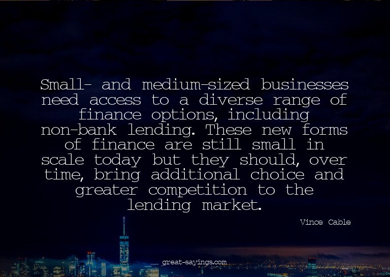 Small- and medium-sized businesses need access to a div