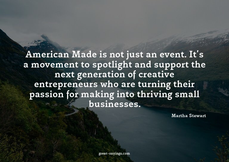 American Made is not just an event. It's a movement to