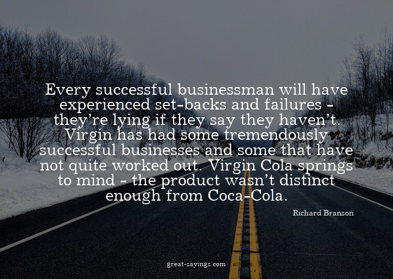 Every successful businessman will have experienced set-