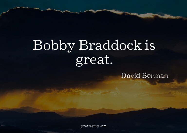 Bobby Braddock is great.

