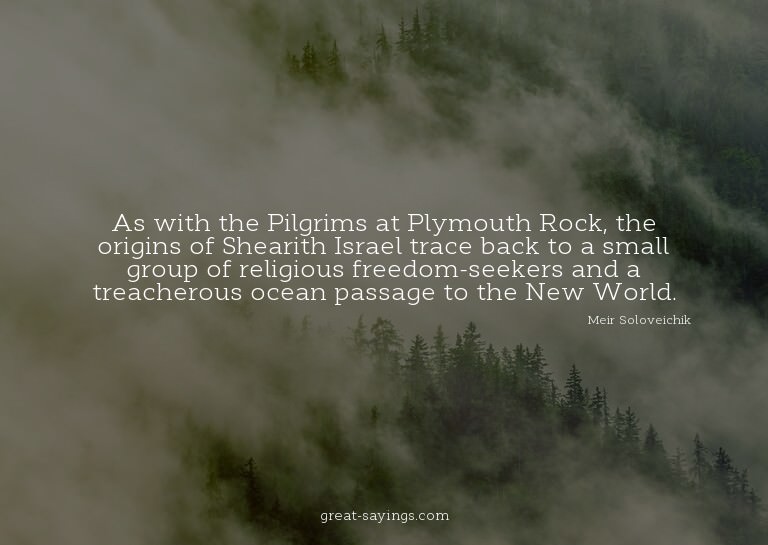 As with the Pilgrims at Plymouth Rock, the origins of S