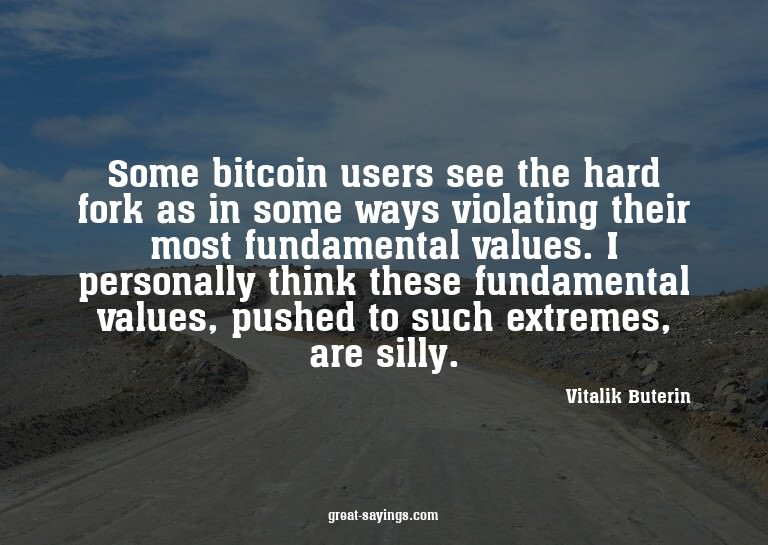 Some bitcoin users see the hard fork as in some ways vi