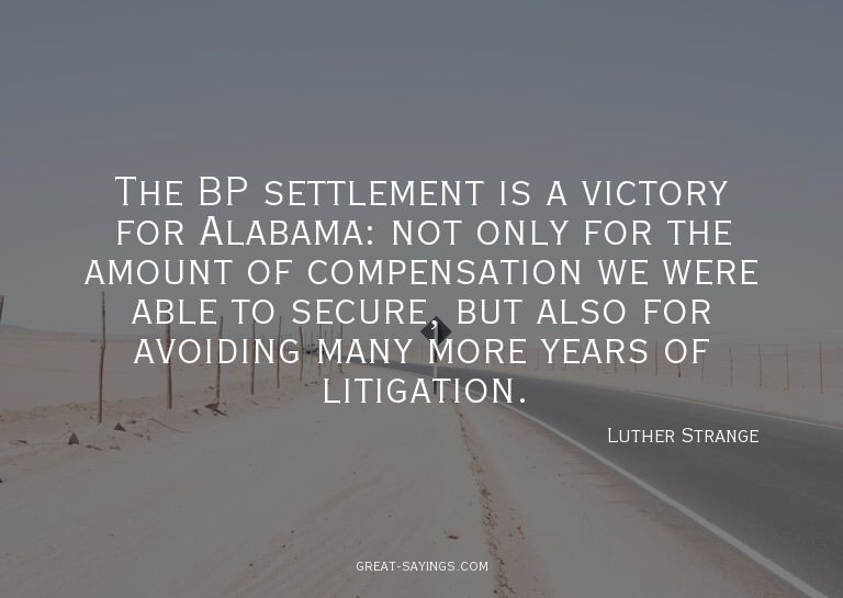 The BP settlement is a victory for Alabama: not only fo