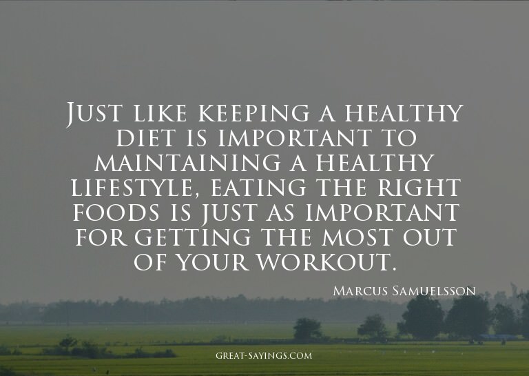 Just like keeping a healthy diet is important to mainta