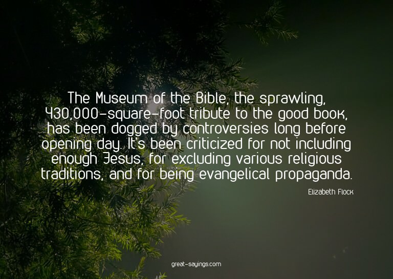 The Museum of the Bible, the sprawling, 430,000-square-