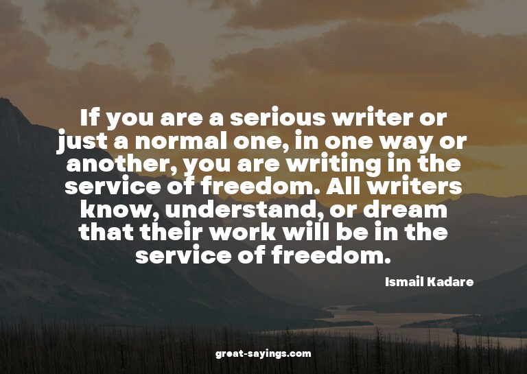 If you are a serious writer or just a normal one, in on