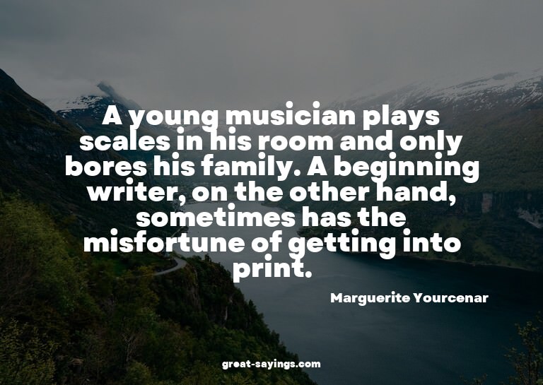 A young musician plays scales in his room and only bore