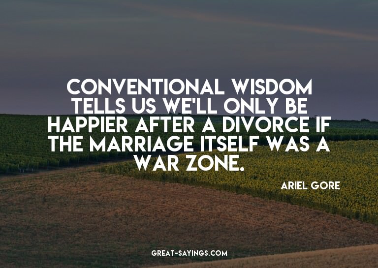 Conventional wisdom tells us we'll only be happier afte