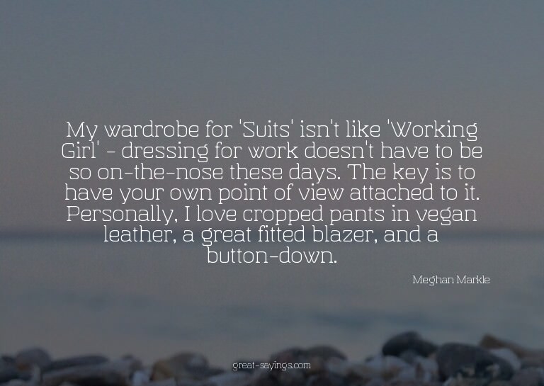 My wardrobe for 'Suits' isn't like 'Working Girl' - dre