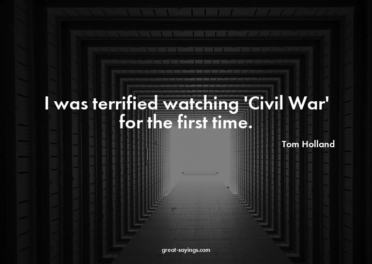 I was terrified watching 'Civil War' for the first time