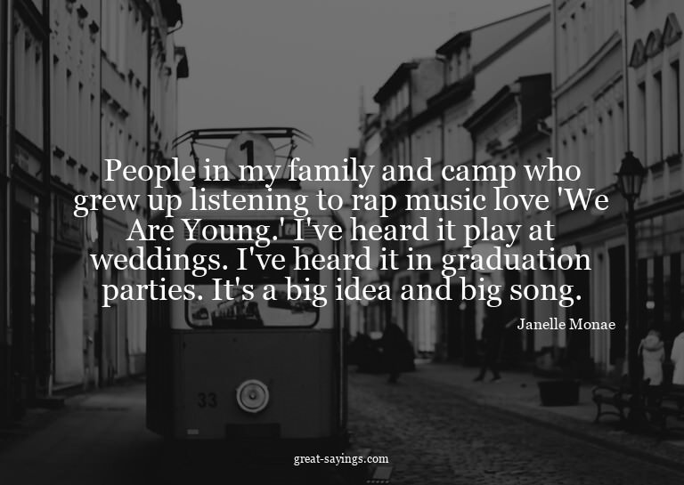 People in my family and camp who grew up listening to r