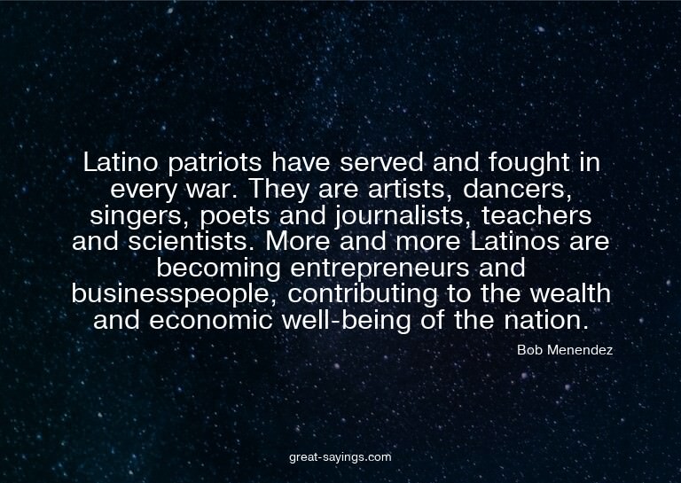 Latino patriots have served and fought in every war. Th