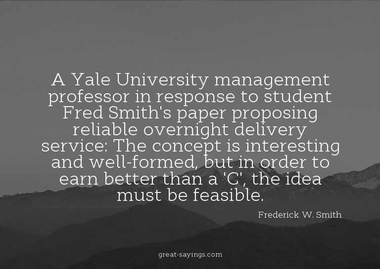 A Yale University management professor in response to s