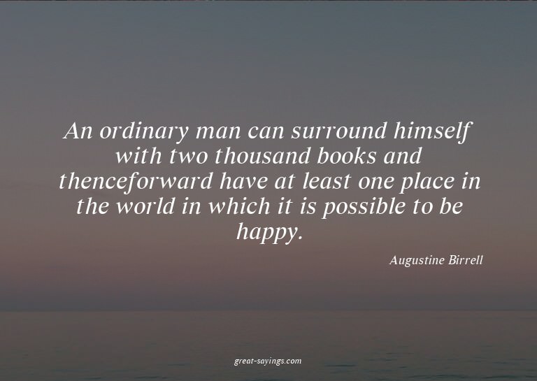 An ordinary man can surround himself with two thousand