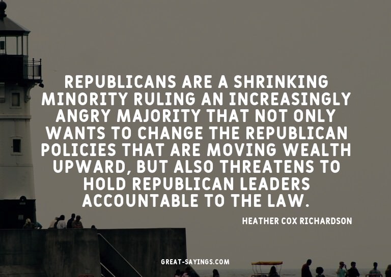 Republicans are a shrinking minority ruling an increasi