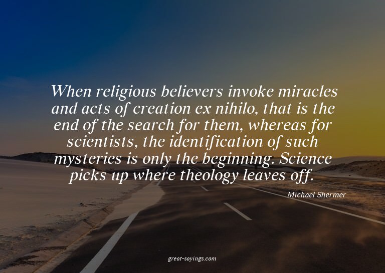 When religious believers invoke miracles and acts of cr