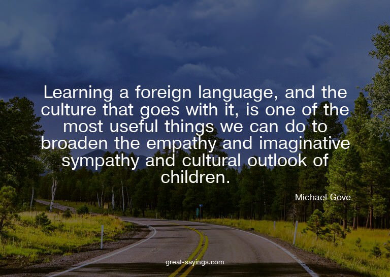 Learning a foreign language, and the culture that goes
