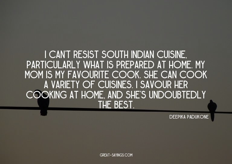 I can't resist South Indian cuisine, particularly what