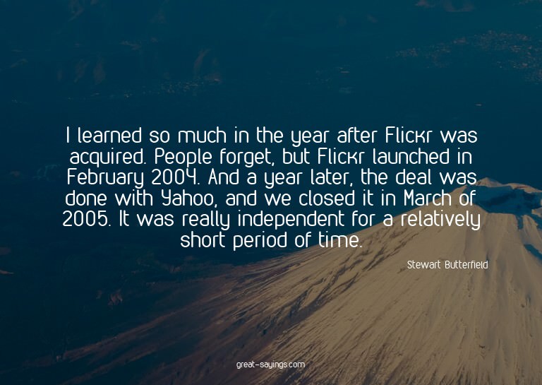 I learned so much in the year after Flickr was acquired