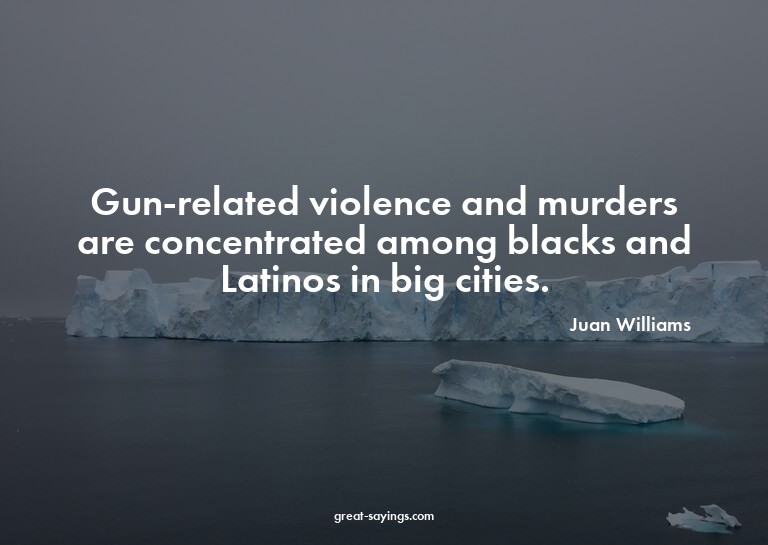 Gun-related violence and murders are concentrated among