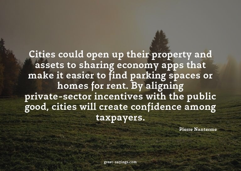 Cities could open up their property and assets to shari