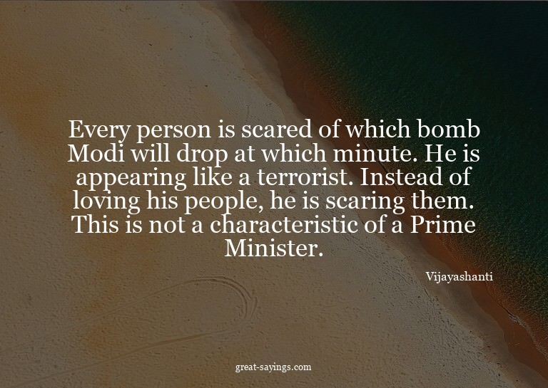 Every person is scared of which bomb Modi will drop at