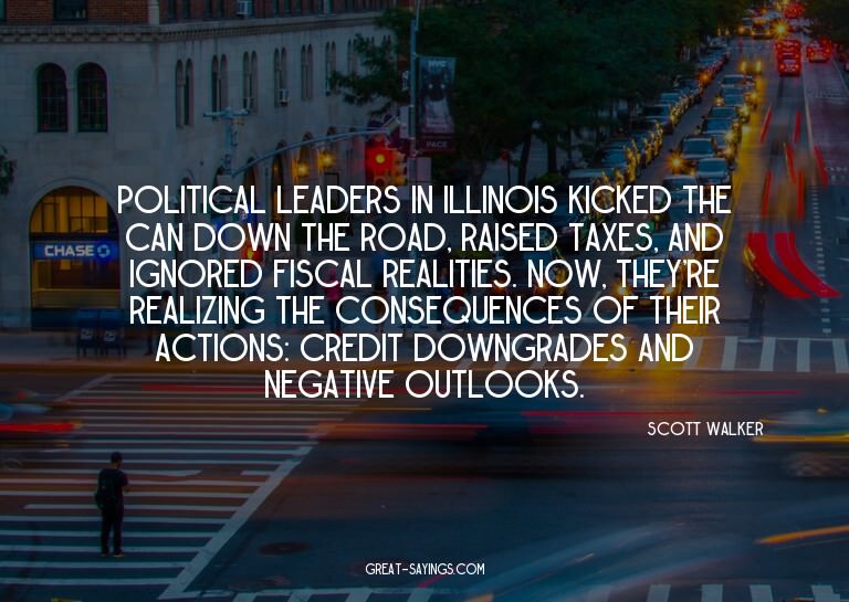 Political leaders in Illinois kicked the can down the r