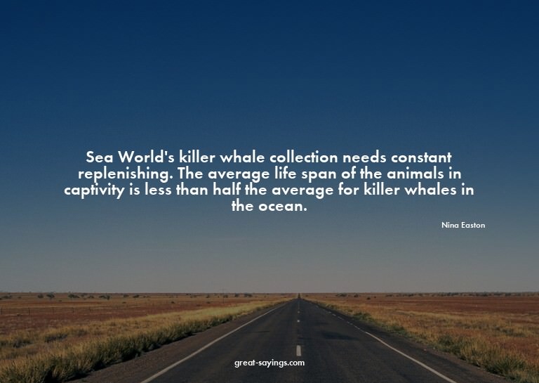 Sea World's killer whale collection needs constant repl