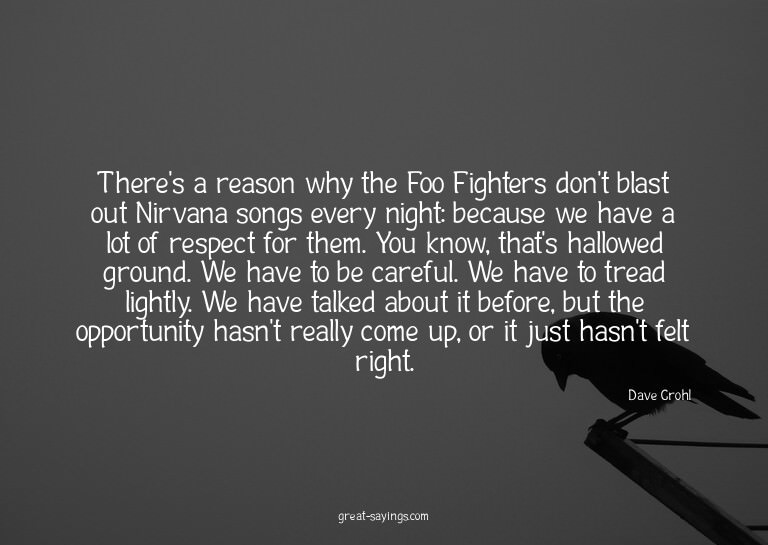 There's a reason why the Foo Fighters don't blast out N