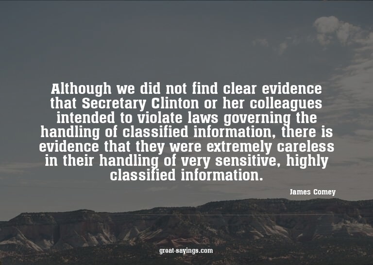 Although we did not find clear evidence that Secretary