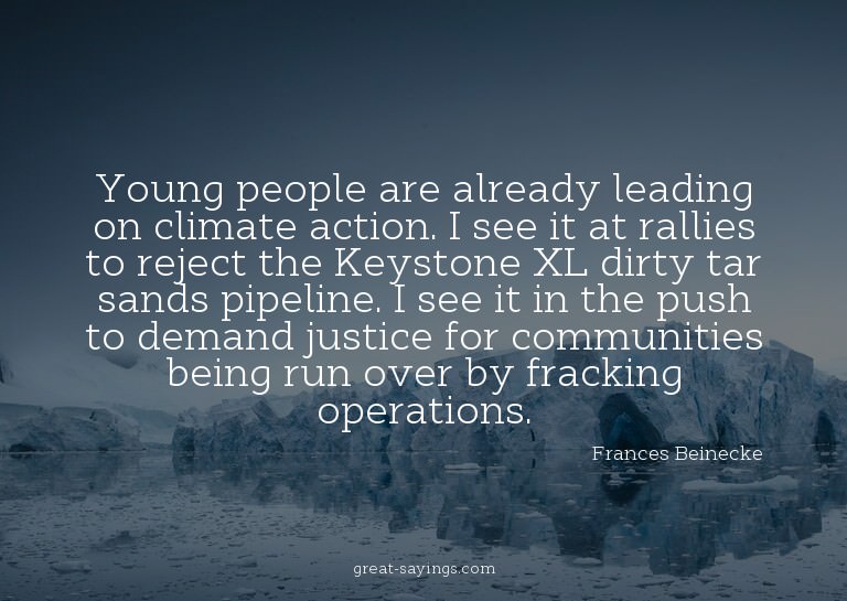 Young people are already leading on climate action. I s