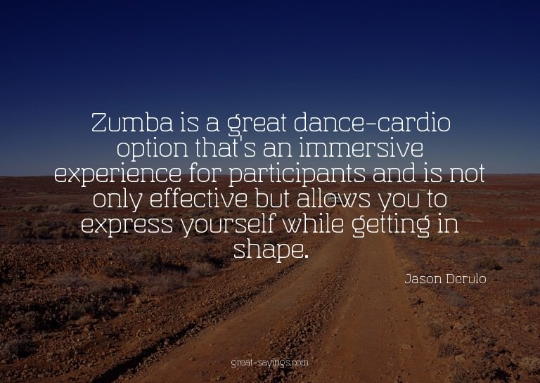 Zumba is a great dance-cardio option that's an immersiv