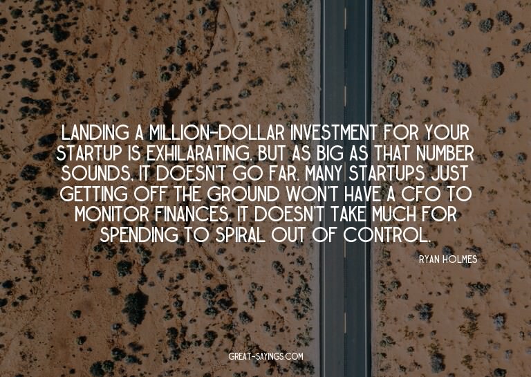 Landing a million-dollar investment for your startup is