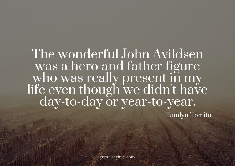The wonderful John Avildsen was a hero and father figur
