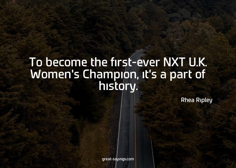 To become the first-ever NXT U.K. Women's Champion, it'