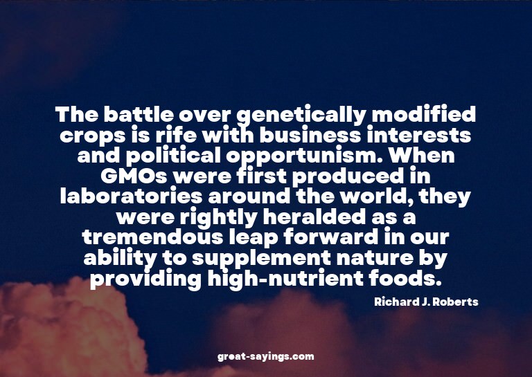 The battle over genetically modified crops is rife with